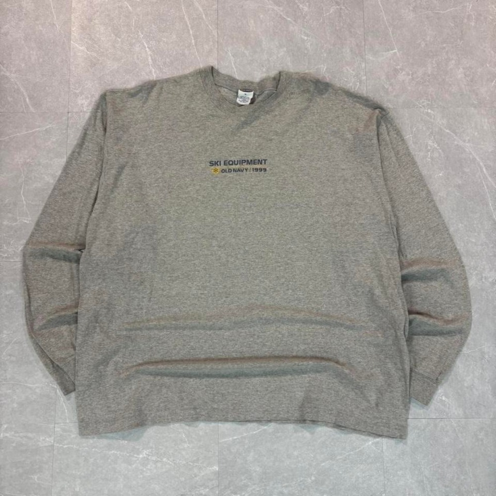 Y2K Old Navy grey ski crewneck sweatshirt Size XL #skiwear‎ #winter